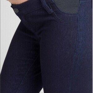 GAP Maternity Ankle Jeggings Dark Wash Sz 18/34R Stretchy Adjustable Side Panels